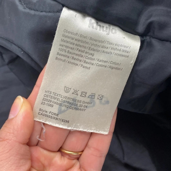 Shabby chic Khujo vintage zip  up moto military field jacket size large - Picture 11 of 17